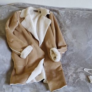 Long sherpa coat